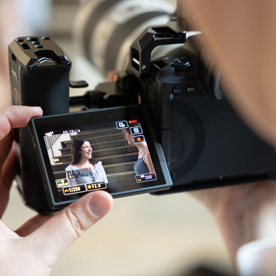Videoaufnahme von Studierenden