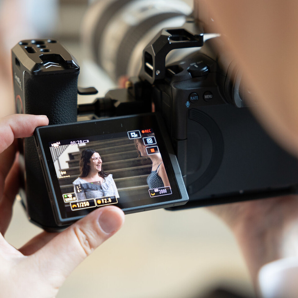 Videoaufnahme von Studierenden