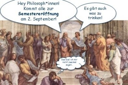 Die Schule von Athen. Gemälde von Raffael
