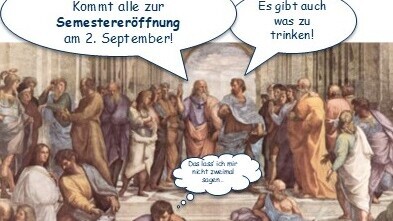 Die Schule von Athen. Gemälde von Raffael