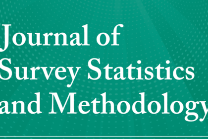 Journal of Survey Statistics and Methodology. White letters on green background