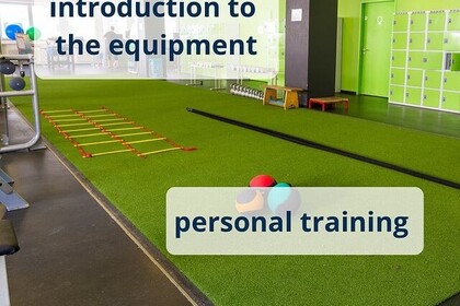 Oben links steht: "Einführung in das Equipment.". Unten steht "Personal training". Unten rechts ist das Logo des IFS- Institut für Sport der Universität Mannheim.