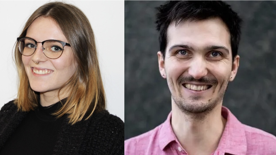 Porträts von Leonie Rettig (links) und Lukas Isermann (rechts)