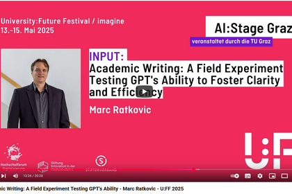 Thumbnail of the YouTube video of Prof. Ratkovic's talk