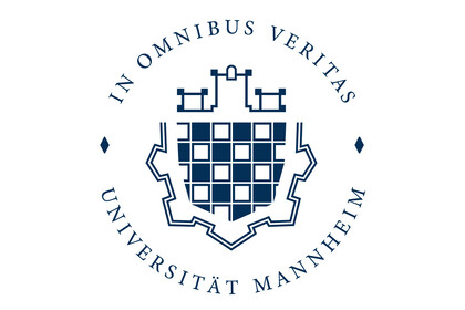 Das Siegel der Universität Mannheim mit dem Motto "In In omnibus veritas suprema lex esto". 