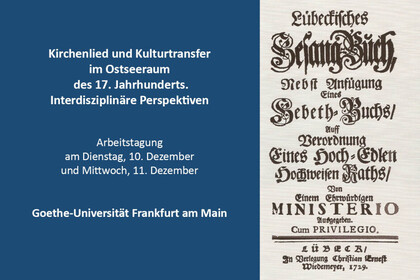 Tagungstitel und Titelblatt Gesangbuch aus dem 18. Jahrhundert