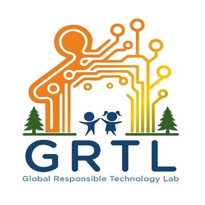 in großen lauen Buchstaben steht "GRTL" geschrieben