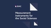 Blaues Rechteck mit weißer Schrift: Measurement Instruments for the Social Sciences.