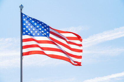 Amerikanische Flagge.