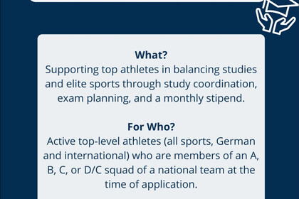 Info Post about sports scholarships at our university 
