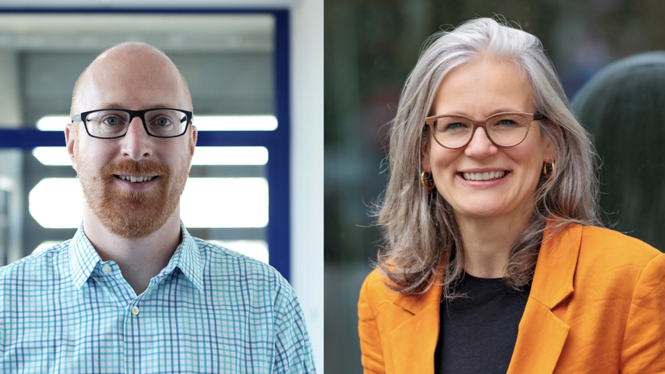 Doppelportrait von Florian Keusch (links) und Jutta Mata (rechts)