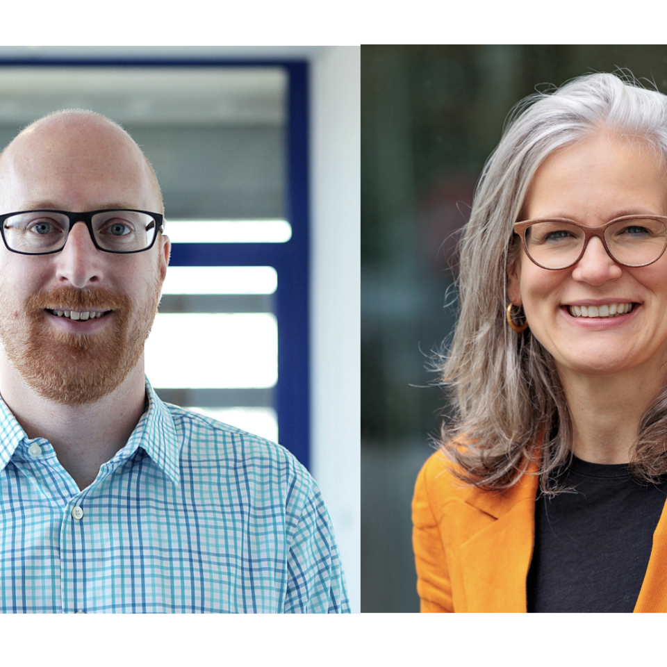 Doppelportrait von Florian Keusch (links) und Jutta Mata (rechts)