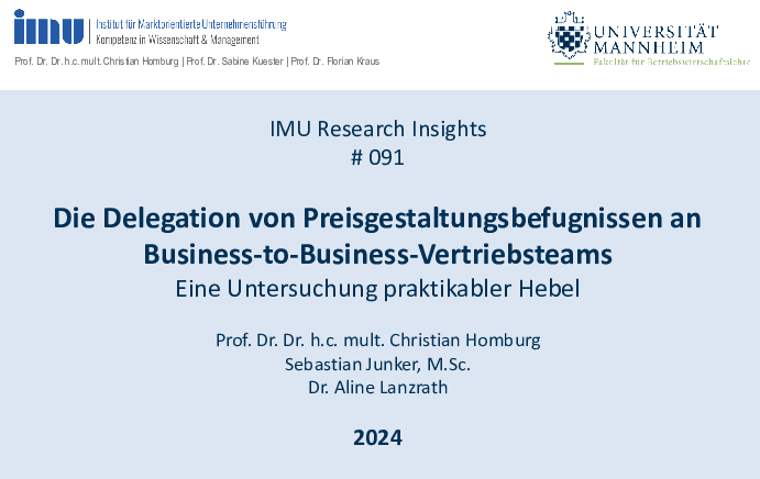 Titel, Autoren und Jahr des Research Insights