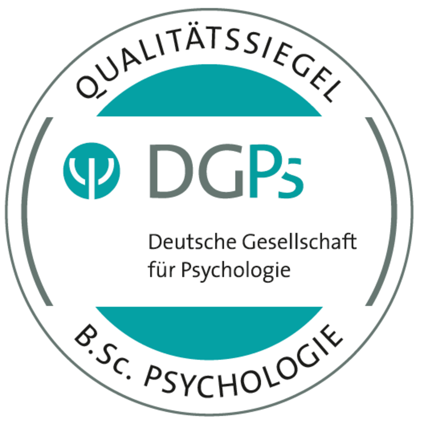  Blau, weißes DGPs-Qualitätssiegel