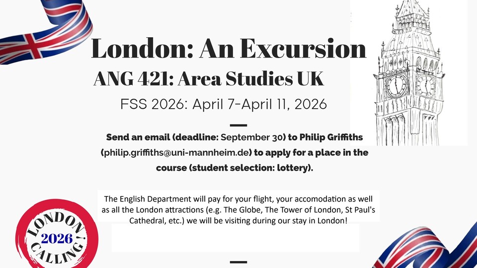 Poster for London excursion 