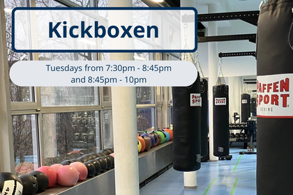 Course advertisement for kickboxing